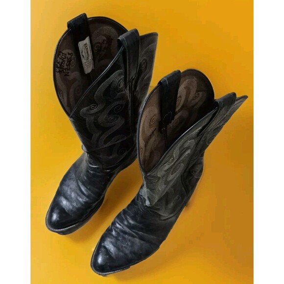 Remington Black Men’s Ostrich Size 10 D Cowboy Boots Pre-Owned main image 11